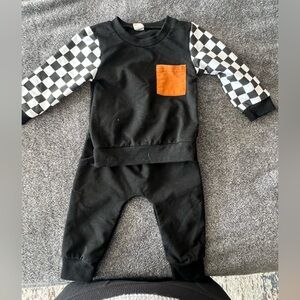 Checkered Sweat Set